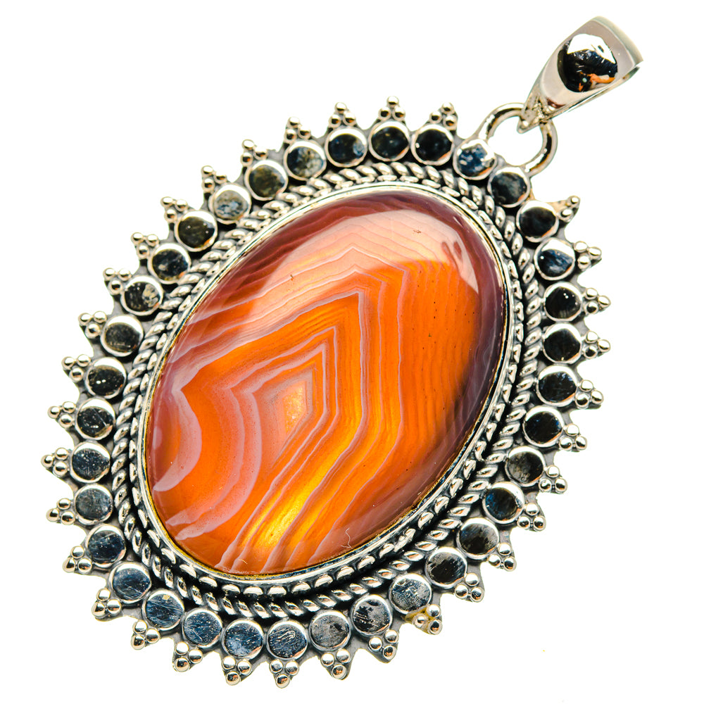 Red Botswana Agate Pendants handcrafted by Ana Silver Co - PD29415 - Photo 2