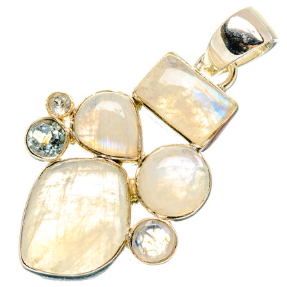Rainbow Moonstone Pendants handcrafted by Ana Silver Co - PD29426 - Photo 2