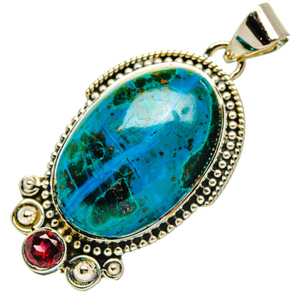 Chrysocolla Pendants handcrafted by Ana Silver Co - PD29437 - Photo 2