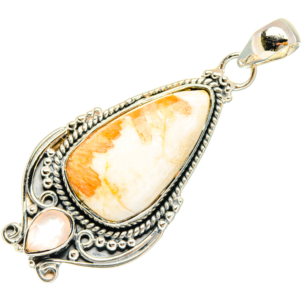 Scolecite Pendants handcrafted by Ana Silver Co - PD29462 - Photo 2