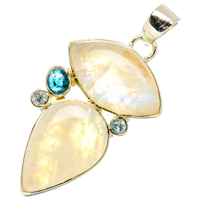 Rainbow Moonstone Pendants handcrafted by Ana Silver Co - PD29491 - Photo 2