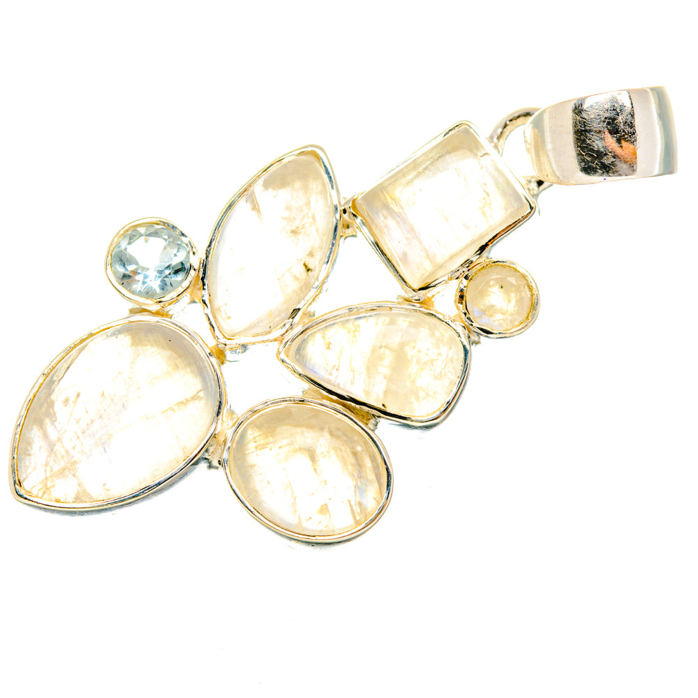 Rainbow Moonstone Pendants handcrafted by Ana Silver Co - PD29510 - Photo 2