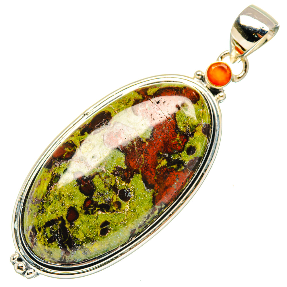 Dragon's Bloodstone Pendants handcrafted by Ana Silver Co - PD29513 - Photo 2