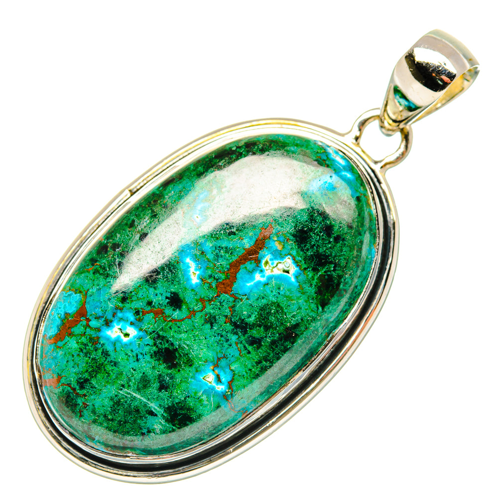 Chrysocolla Pendants handcrafted by Ana Silver Co - PD29547 - Photo 2