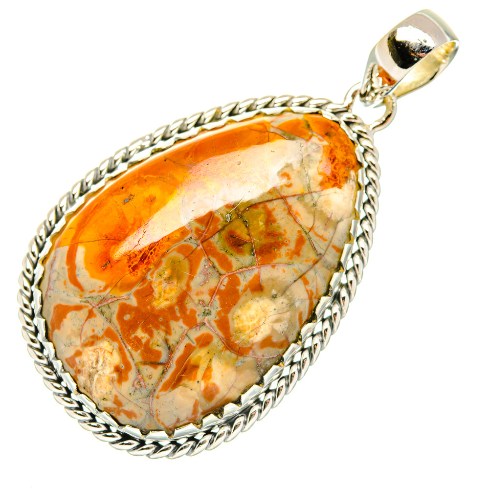 Poppy Jasper Pendants handcrafted by Ana Silver Co - PD29548 - Photo 2