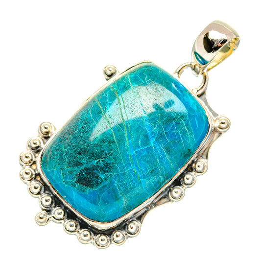 Chrysocolla Pendants handcrafted by Ana Silver Co - PD29570 - Photo 2