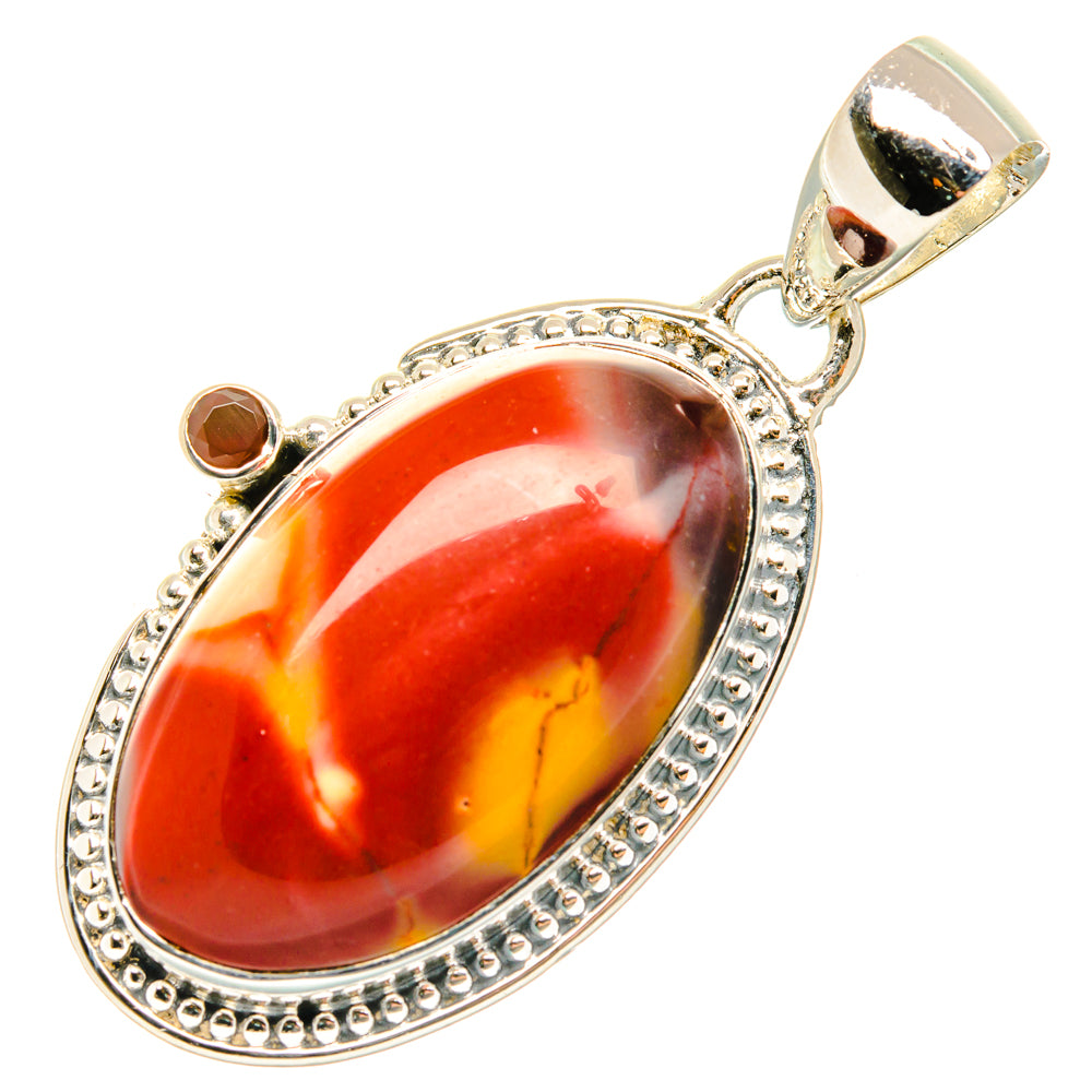 Mookaite, Garnet Pendants handcrafted by Ana Silver Co - PD29604 - Photo 2