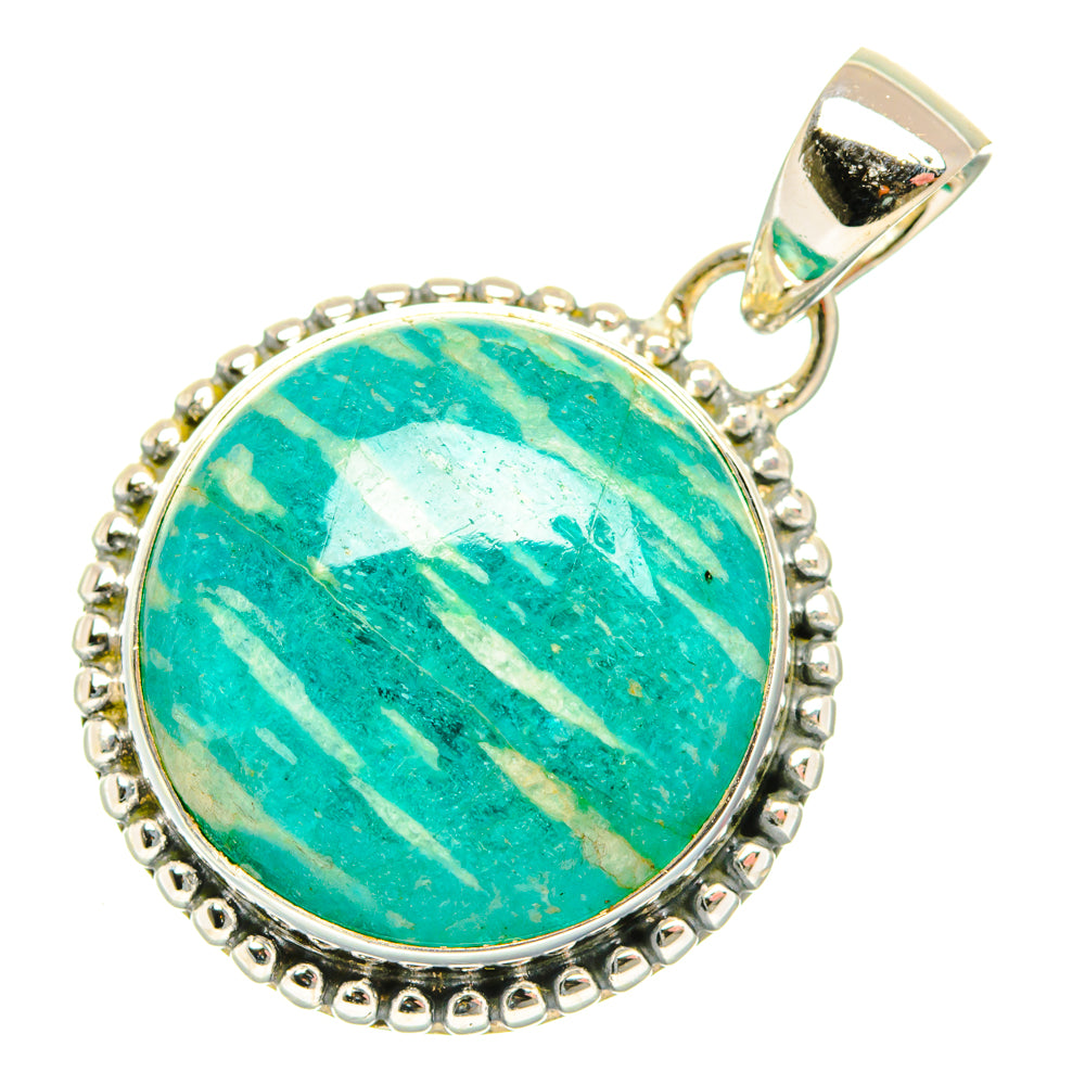 Amazonite Pendants handcrafted by Ana Silver Co - PD29616 - Photo 2