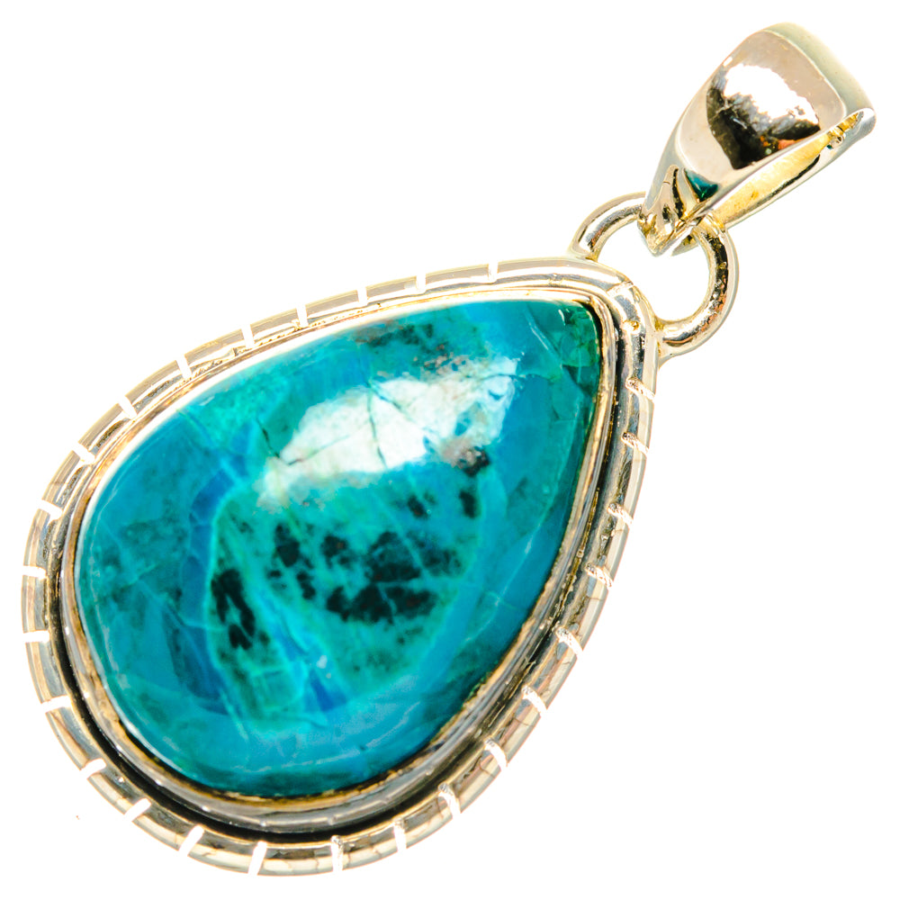 Chrysocolla Pendants handcrafted by Ana Silver Co - PD29618 - Photo 2
