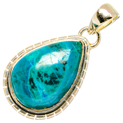 Chrysocolla Pendants handcrafted by Ana Silver Co - PD29618 - Photo 2