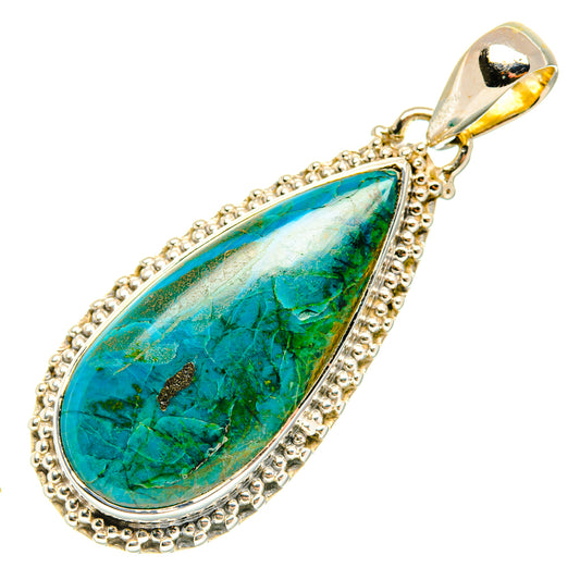 Chrysocolla Pendants handcrafted by Ana Silver Co - PD29621 - Photo 2