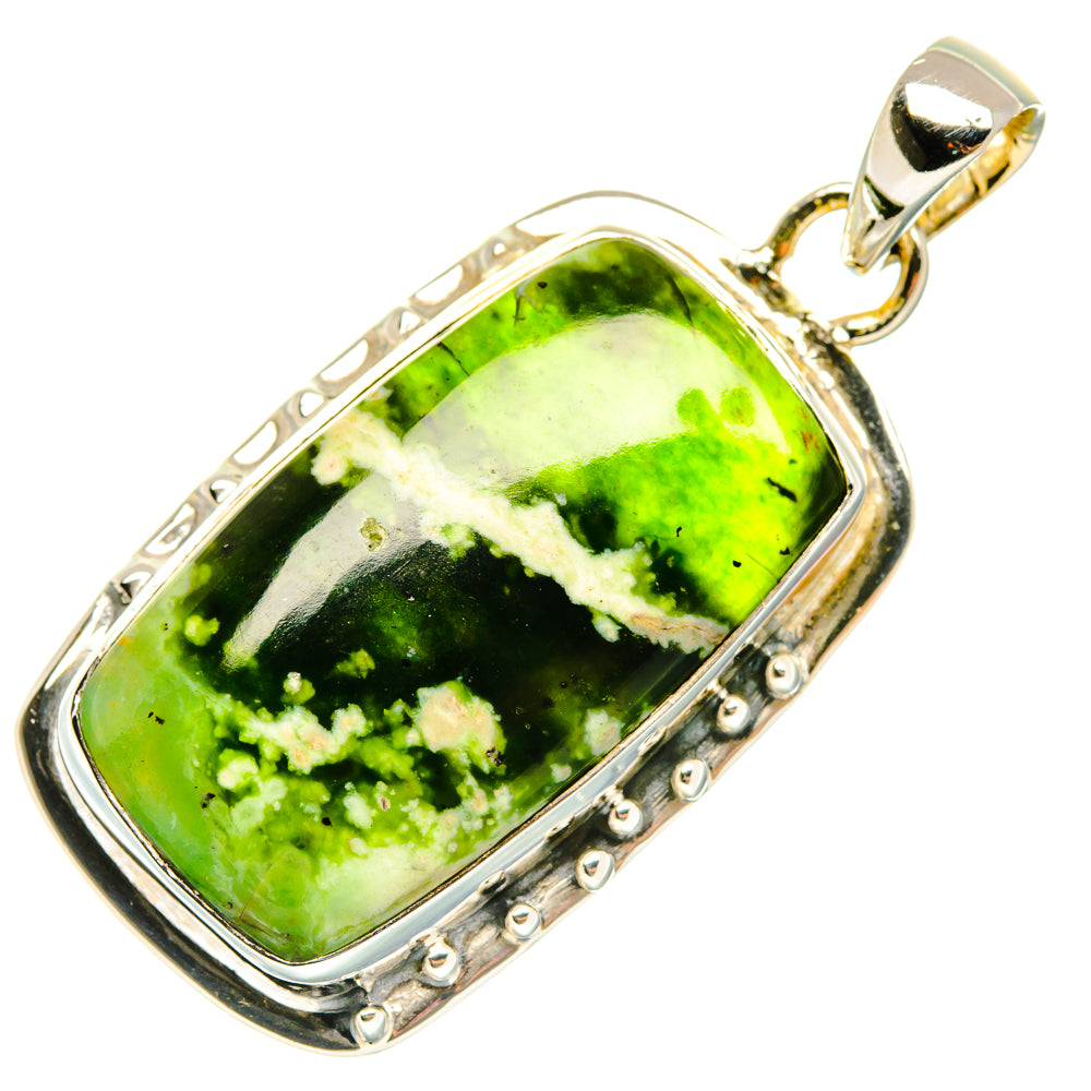 Australian Green Opal Pendants handcrafted by Ana Silver Co - PD29627 - Photo 2