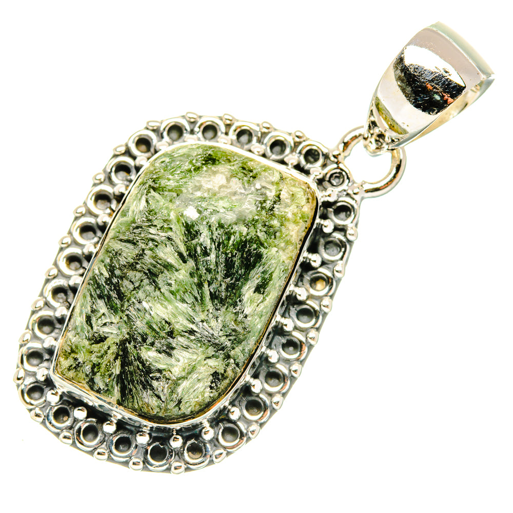 Green Fuchsite Pendants handcrafted by Ana Silver Co - PD29633 - Photo 2