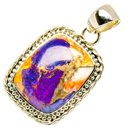 Purple Copper Composite Turquoise Pendants handcrafted by Ana Silver Co - PD29651 - Photo 2