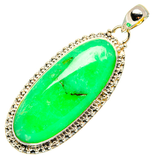 Chrysoprase Pendants handcrafted by Ana Silver Co - PD29708 - Photo 2