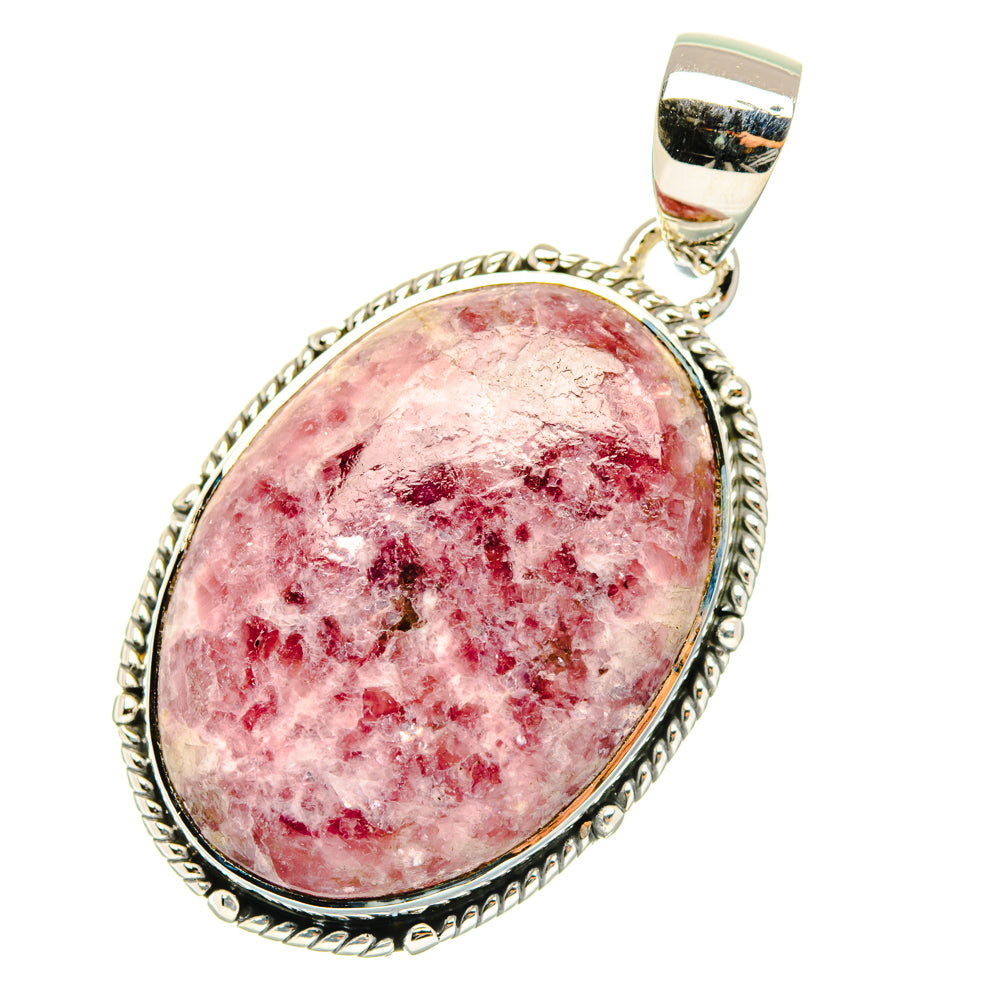 Lepidolite Pendants handcrafted by Ana Silver Co - PD29710 - Photo 2