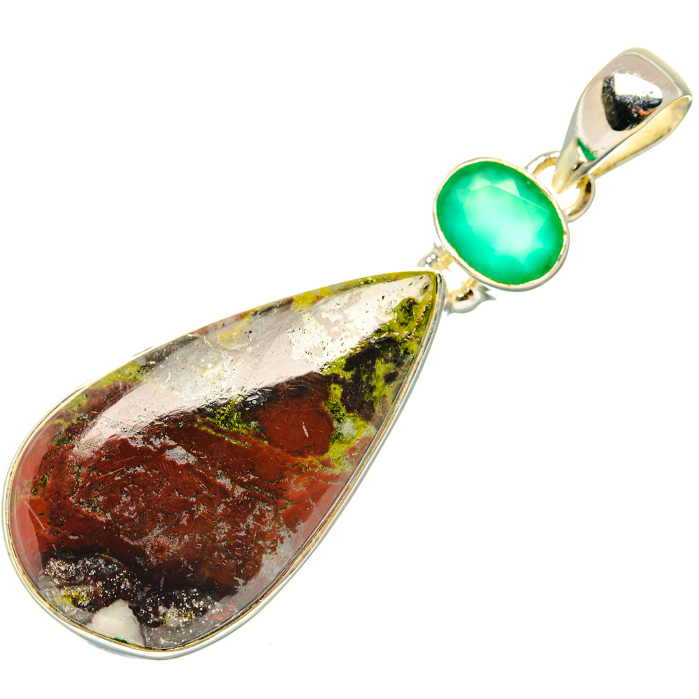 Dragon's Blood Stone Pendants handcrafted by Ana Silver Co - PD29727 - Photo 2