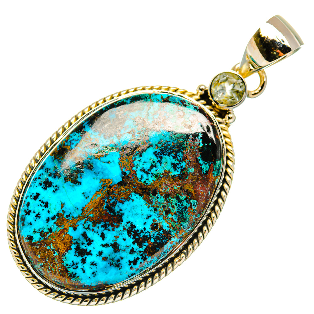 Shattuckite Pendants handcrafted by Ana Silver Co - PD29731 - Photo 2