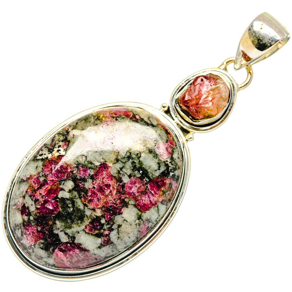 Russian Eudialyte Pendants handcrafted by Ana Silver Co - PD29732 - Photo 2