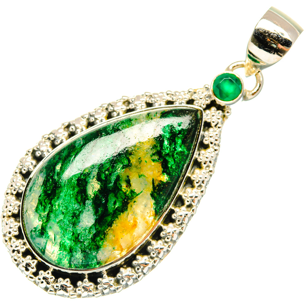 Green Aventurine Pendants handcrafted by Ana Silver Co - PD29734 - Photo 2