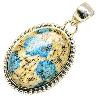 K2 Blue Azurite Pendants handcrafted by Ana Silver Co - PD29742 - Photo 2