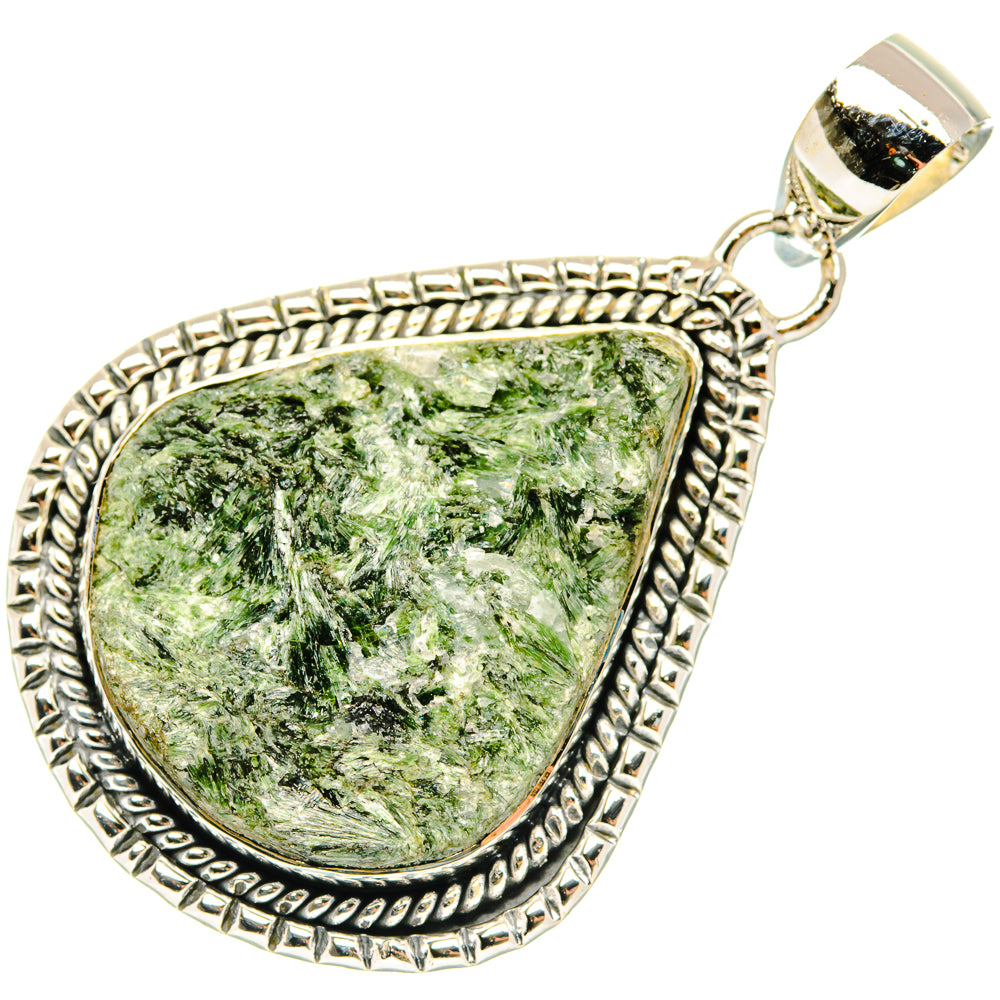 Green Fuchsite Pendants handcrafted by Ana Silver Co - PD29751 - Photo 2