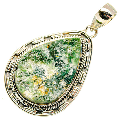 Green Fuchsite Pendants handcrafted by Ana Silver Co - PD29753 - Photo 2