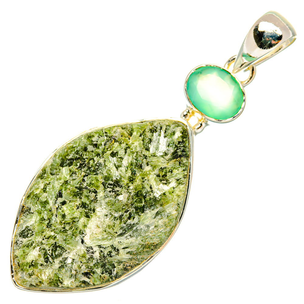 Green Fuchsite Pendants handcrafted by Ana Silver Co - PD29755 - Photo 2
