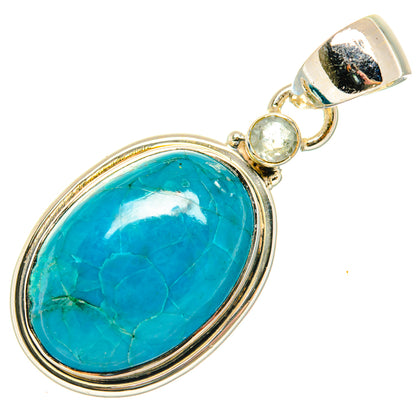 Chrysocolla Pendants handcrafted by Ana Silver Co - PD29803 - Photo 2