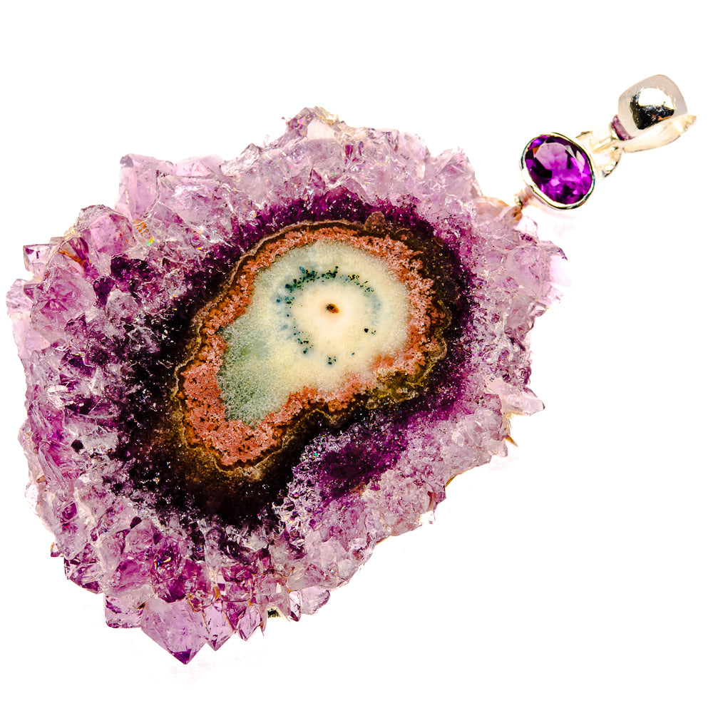 Amethyst Solar Quartz Pendants handcrafted by Ana Silver Co - PD29841 - Photo 2