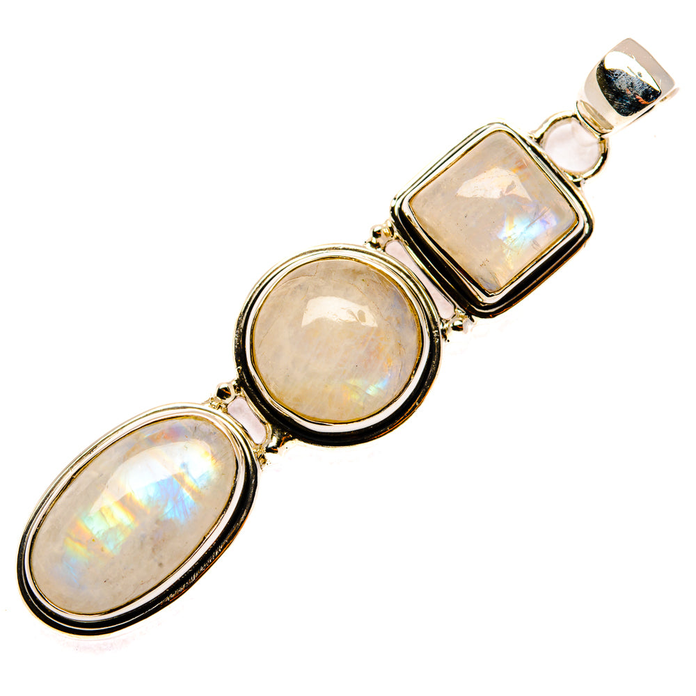 Rainbow Moonstone Pendants handcrafted by Ana Silver Co - PD29842 - Photo 2