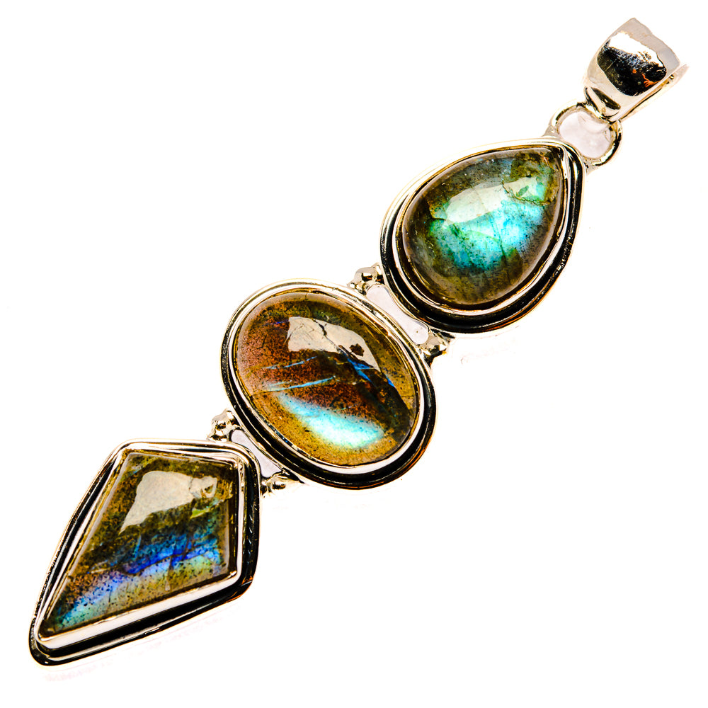 Labradorite Pendants handcrafted by Ana Silver Co - PD29843 - Photo 2
