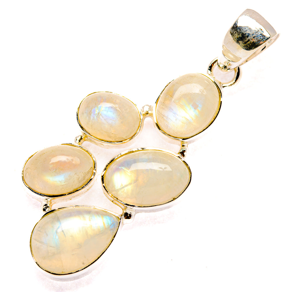 Rainbow Moonstone Pendants handcrafted by Ana Silver Co - PD29893 - Photo 2
