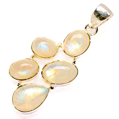 Rainbow Moonstone Pendants handcrafted by Ana Silver Co - PD29893 - Photo 2