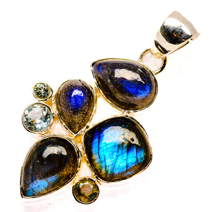 Labradorite Pendants handcrafted by Ana Silver Co - PD29897 - Photo 2