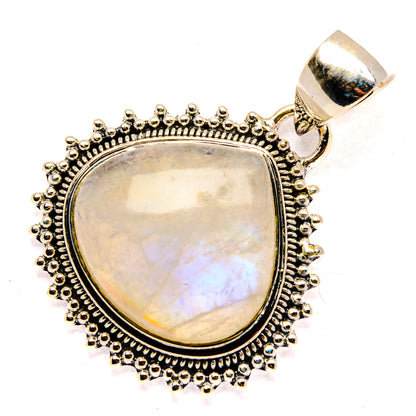 Rainbow Moonstone Pendants handcrafted by Ana Silver Co - PD29905 - Photo 2