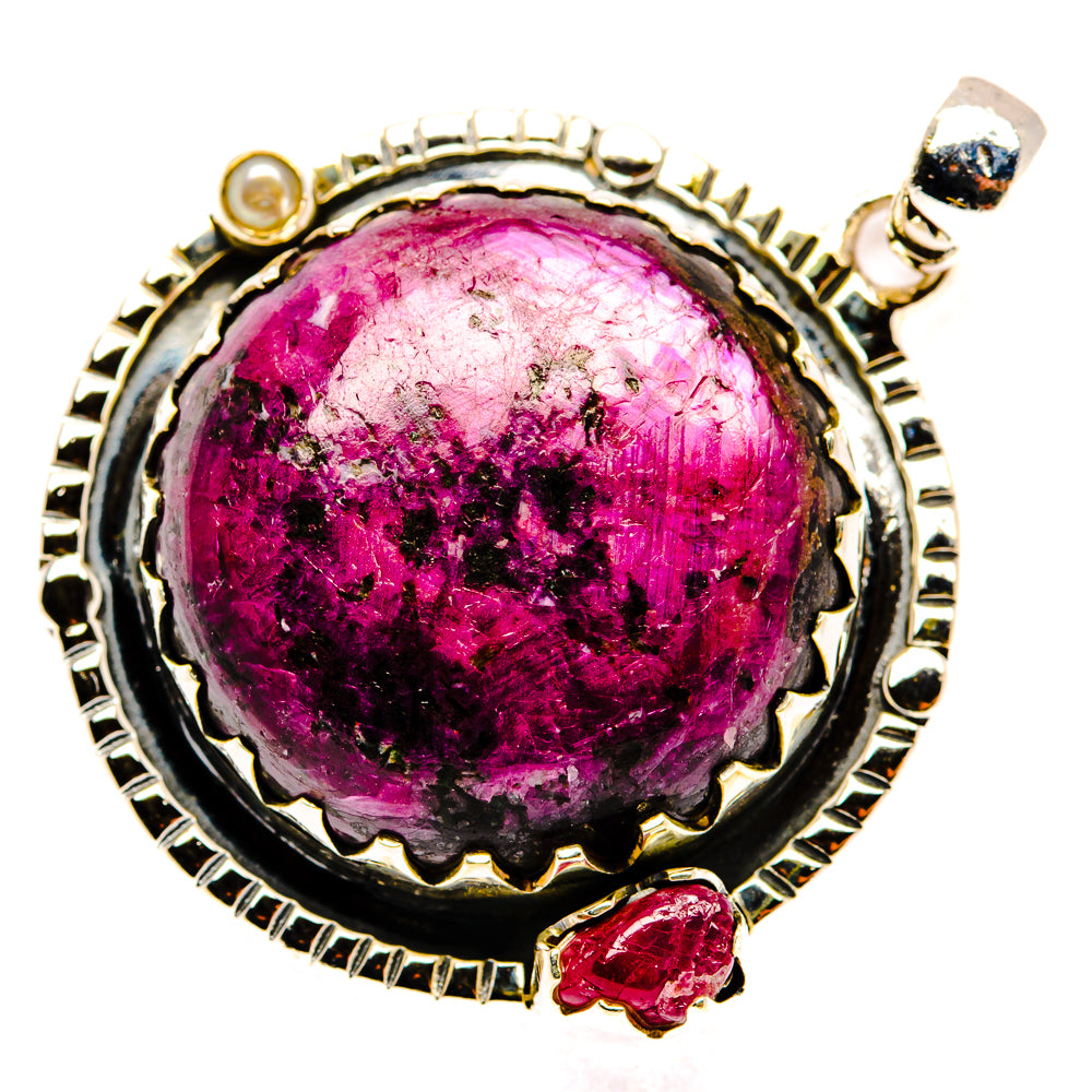 Ruby Fuchsite Pendants handcrafted by Ana Silver Co - PD29909 - Photo 2