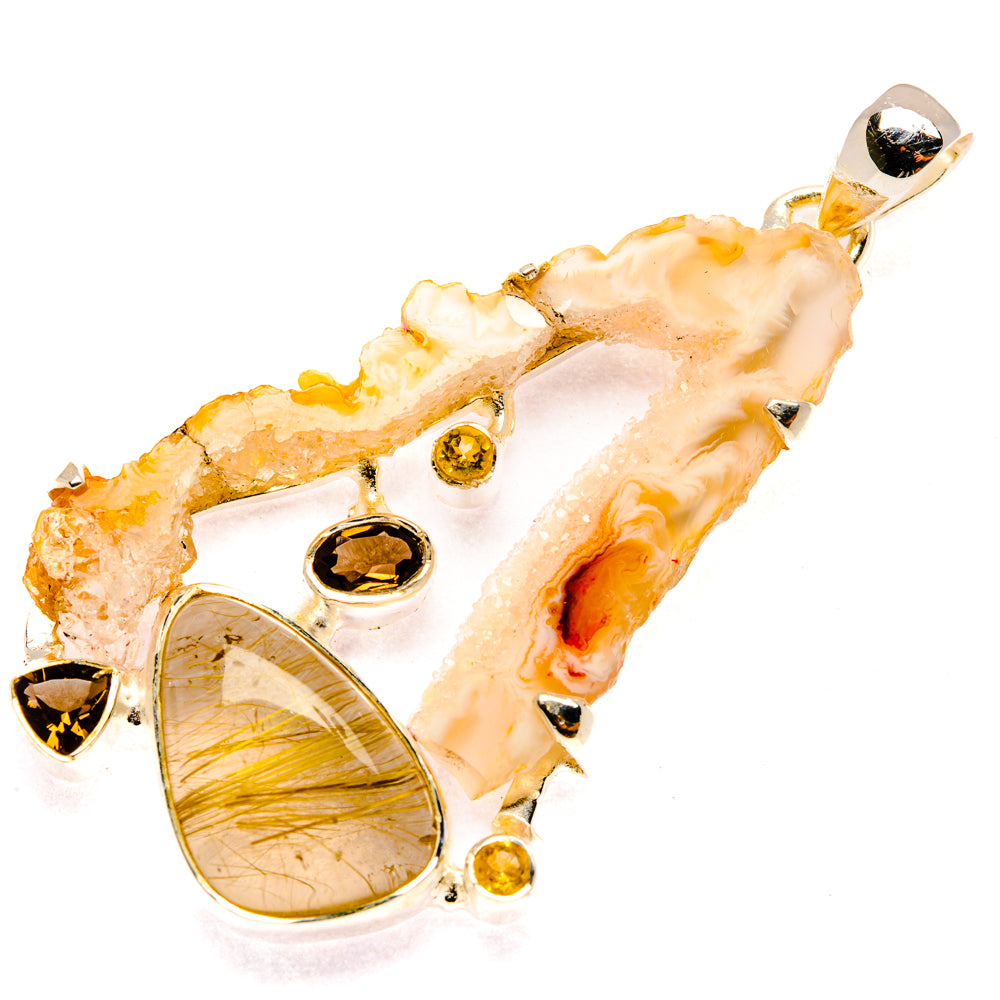 Occo Geode Pendants handcrafted by Ana Silver Co - PD29910 - Photo 2