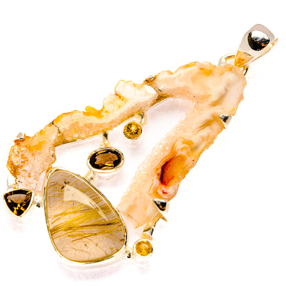 Occo Geode Pendants handcrafted by Ana Silver Co - PD29910 - Photo 2