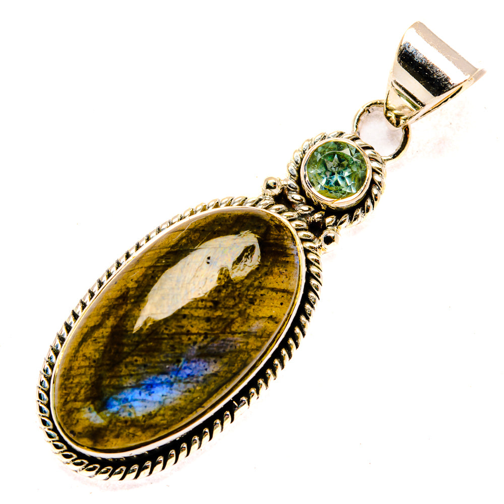 Labradorite Pendants handcrafted by Ana Silver Co - PD29917 - Photo 2