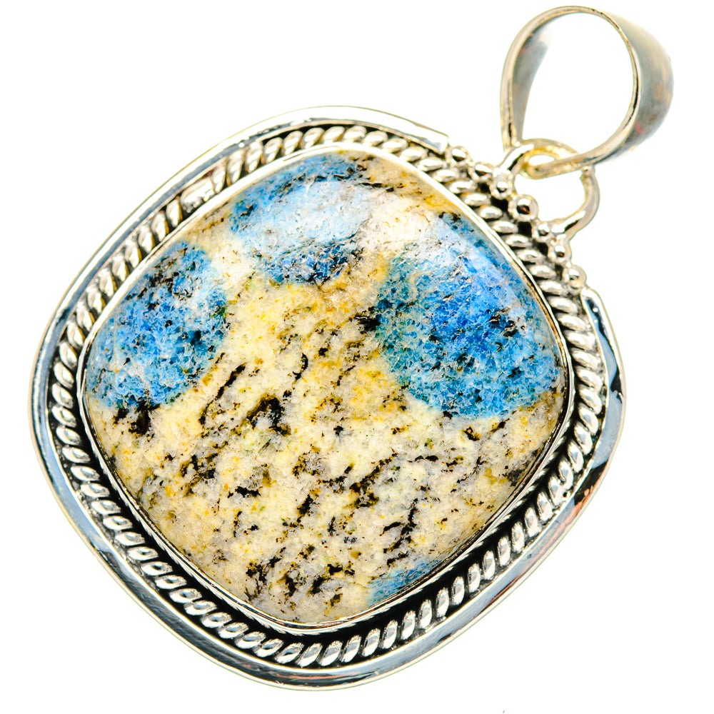 K2 Blue Azurite Pendants handcrafted by Ana Silver Co - PD29921 - Photo 2