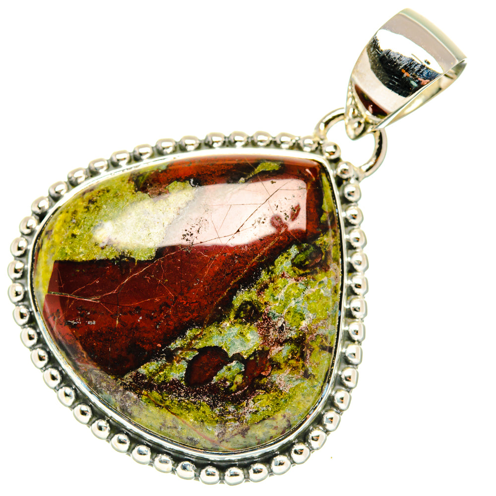 Dragon's Blood Stone Pendants handcrafted by Ana Silver Co - PD29927 - Photo 2