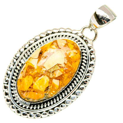 Brecciated Mookaite Pendants handcrafted by Ana Silver Co - PD29946 - Photo 2