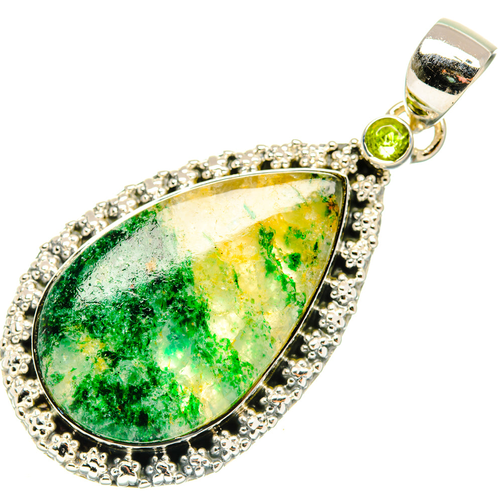 Green Aventurine Pendants handcrafted by Ana Silver Co - PD29959 - Photo 2