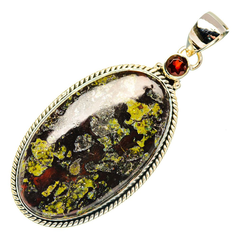 Dragon's Blood Stone Pendants handcrafted by Ana Silver Co - PD29970 - Photo 2