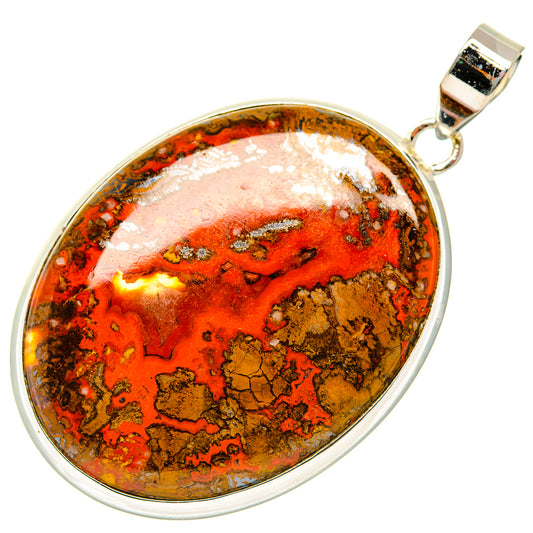 Moroccan Agate Pendants handcrafted by Ana Silver Co - PD29972 - Photo 2
