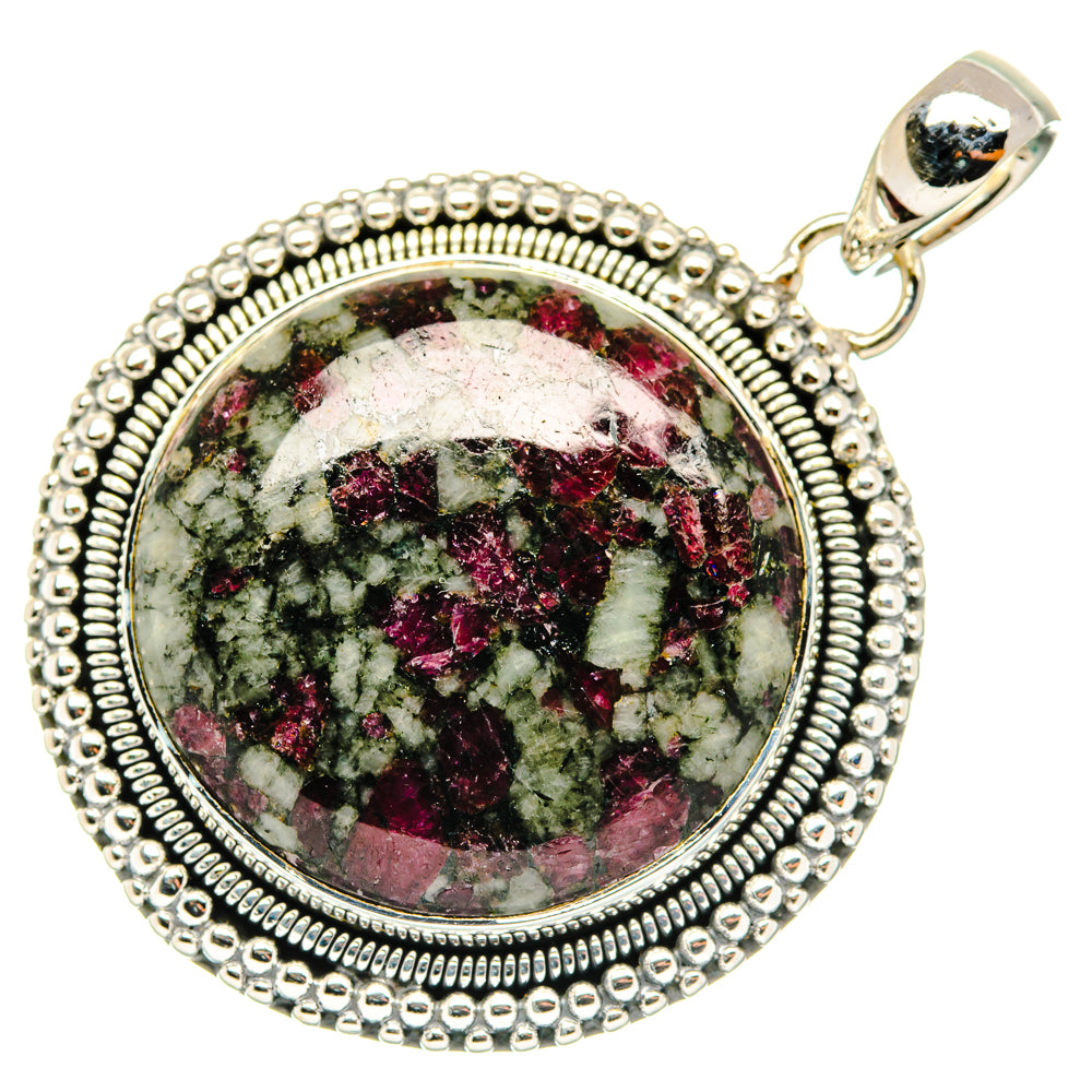 Russian Eudialyte Pendants handcrafted by Ana Silver Co - PD29998 - Photo 2