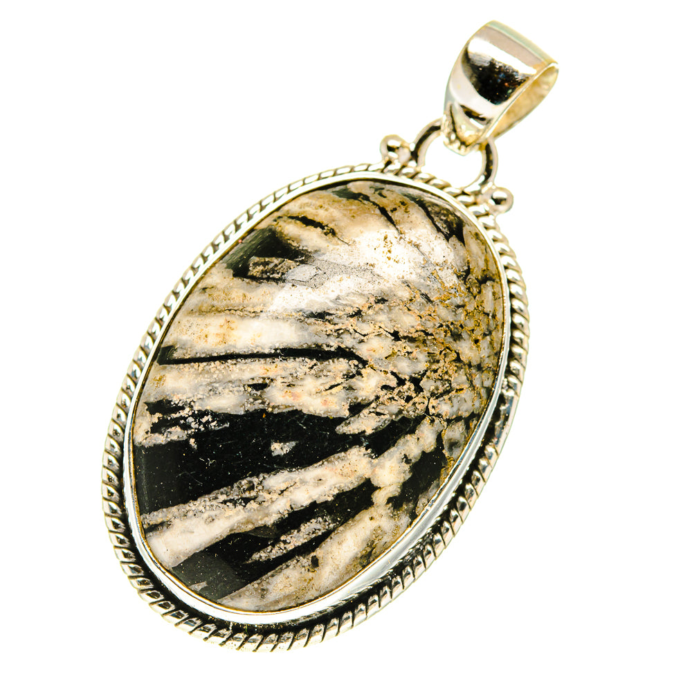 Chrysanthemum Stone Pendants handcrafted by Ana Silver Co - PD3001