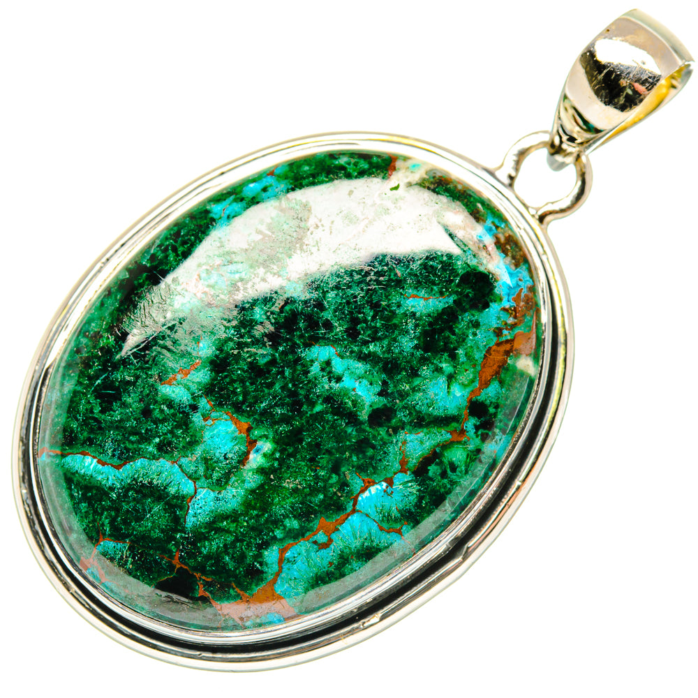 Malachite Pendants handcrafted by Ana Silver Co - PD30011 - Photo 2