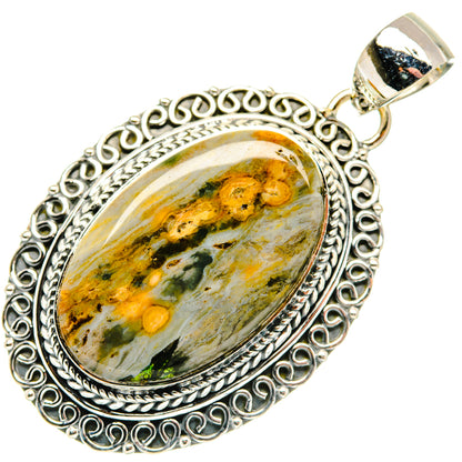 Ocean Jasper Pendants handcrafted by Ana Silver Co - PD30015 - Photo 2